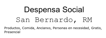 Apoyo nutricional y aporte social a la comunidad de adultos mayores