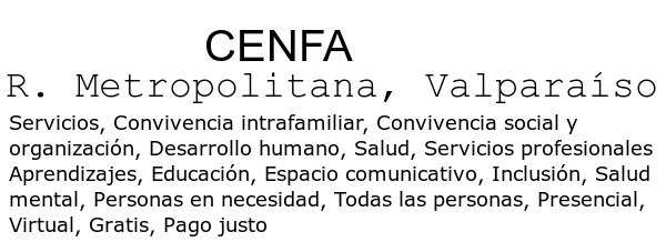 Terapias, talleres y capacitación en salud mental